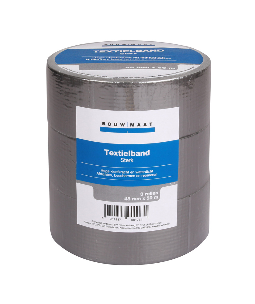 Bouwmaat Textielband Sterk 48mm x 50m 3st