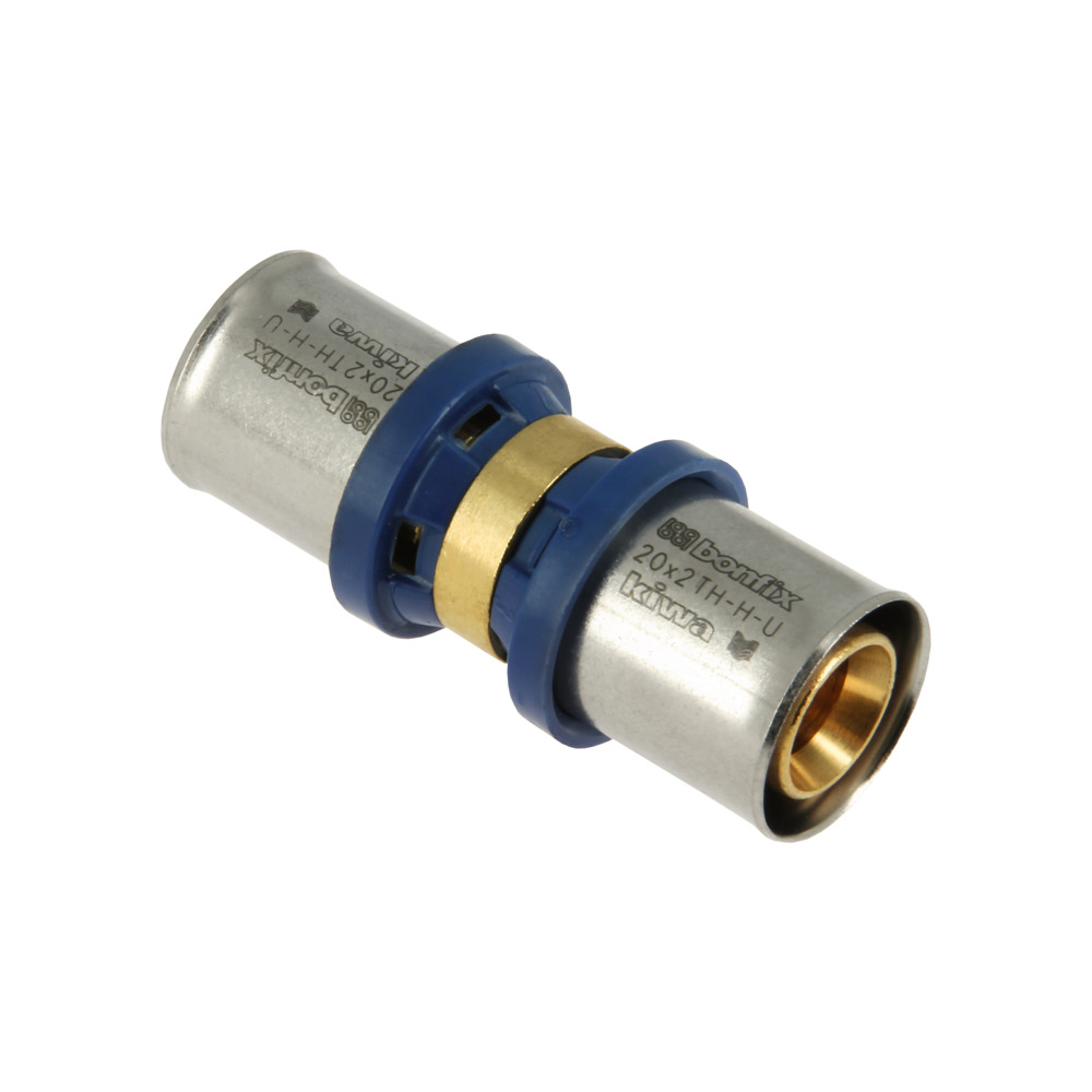 BONFIX Alu-pers Rechte Koppeling 20x 20mm 70st