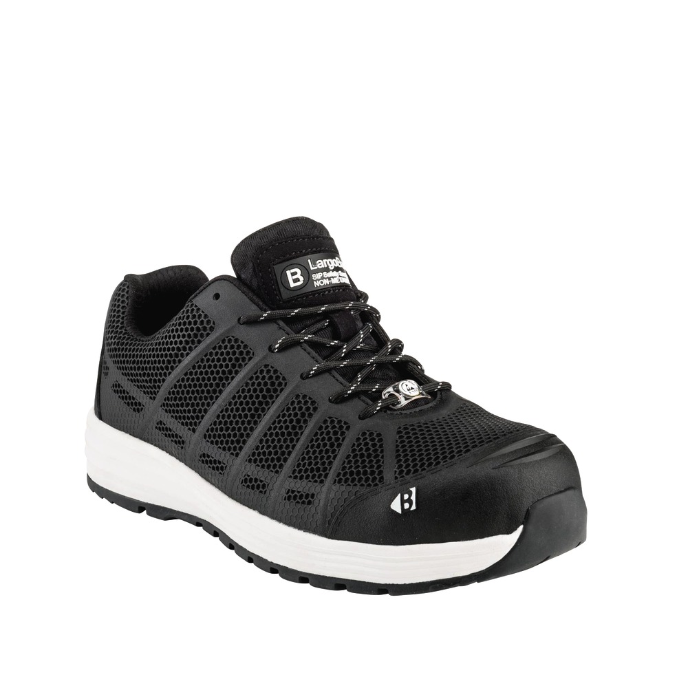 Buckbootz Werksneaker S1P Largobay KEZ Laag Zwart Maat 43
