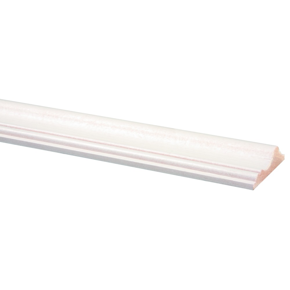 Decorlijst Grenen Wit Gegrond 18x68x2700mm FSC Mix 70%