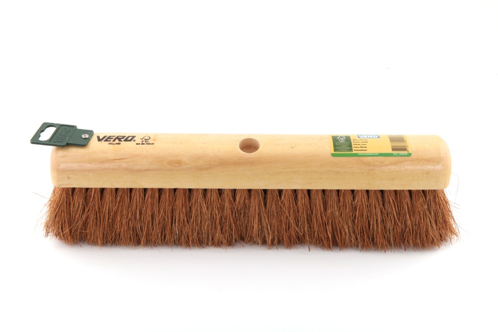 Vero Outdoor Bezem hout kokos lengte: 40 cm