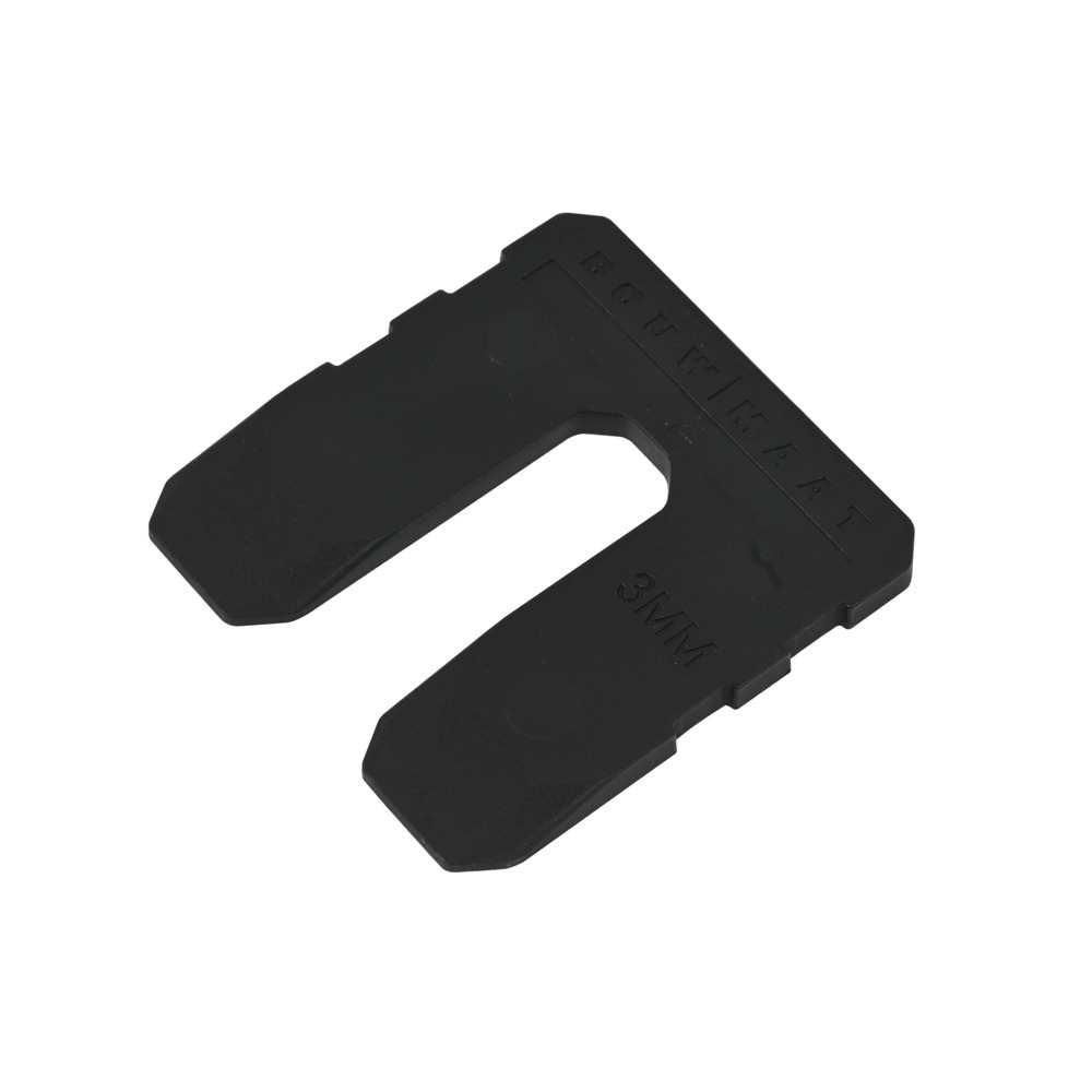 Bouwmaat Uitvulplaat Zwart 3mm 48st