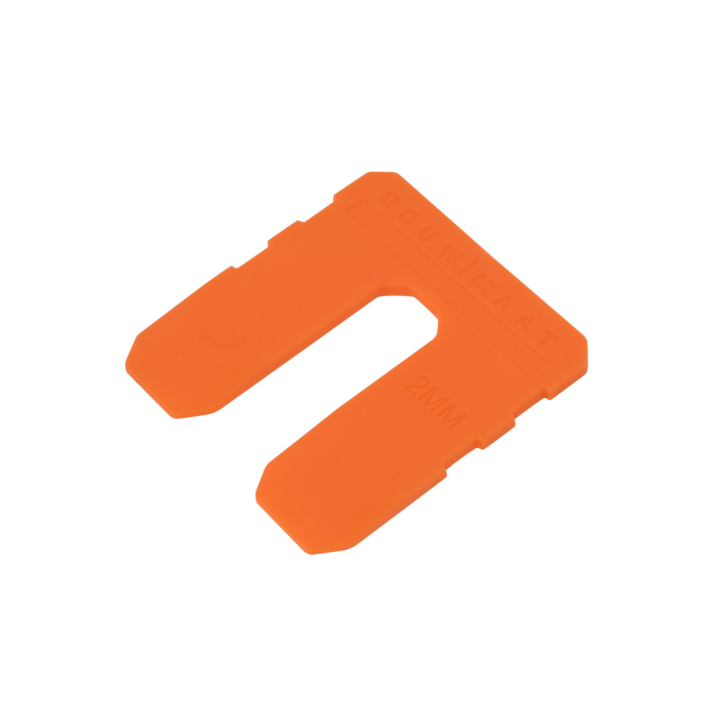 Bouwmaat Uitvulplaat Oranje 2mm 48st