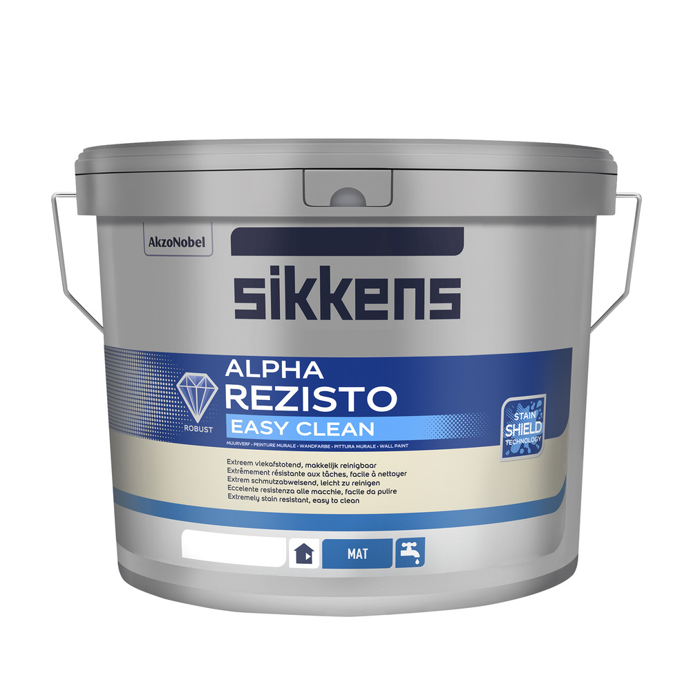 Sikkens Muurverf Alpha Rezisto Easy Clean Mat N00 9,3L