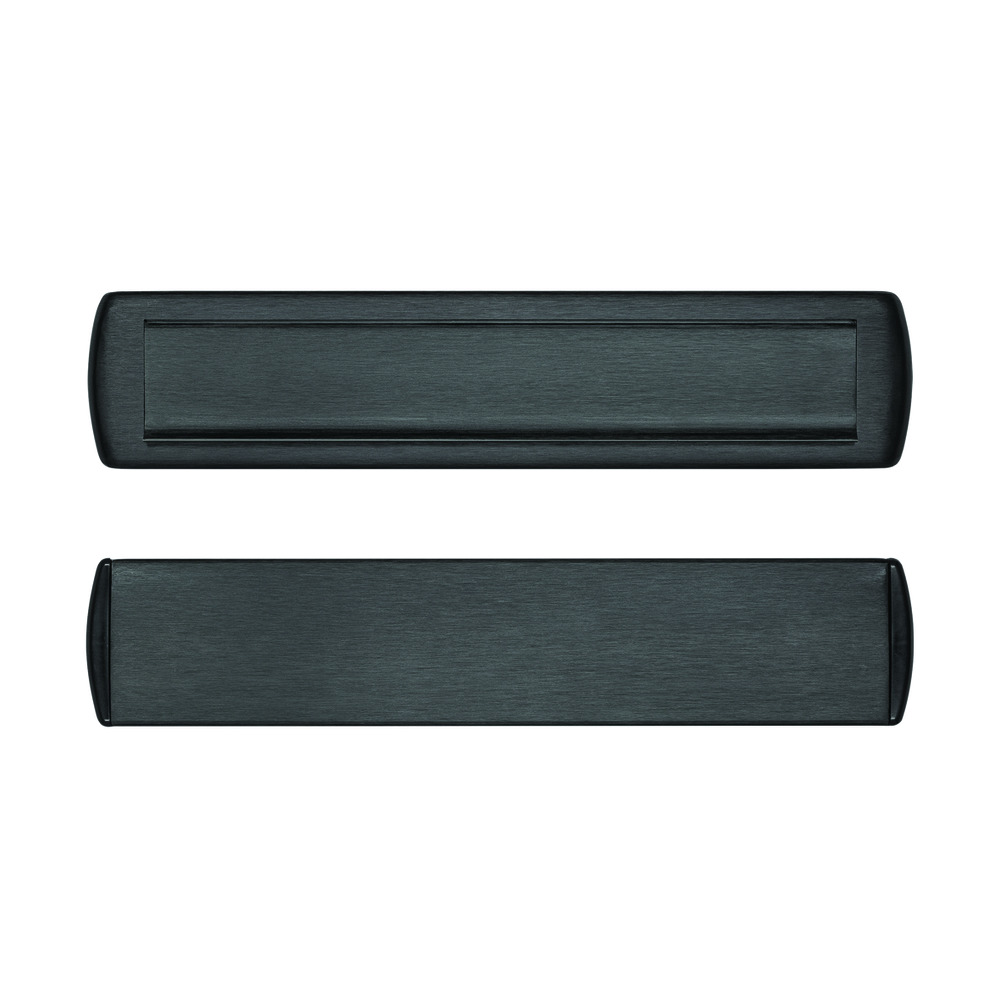 AXA Brievenbus Tochtklep en Schacht Rechthoek RVS Zwart 340x76mm