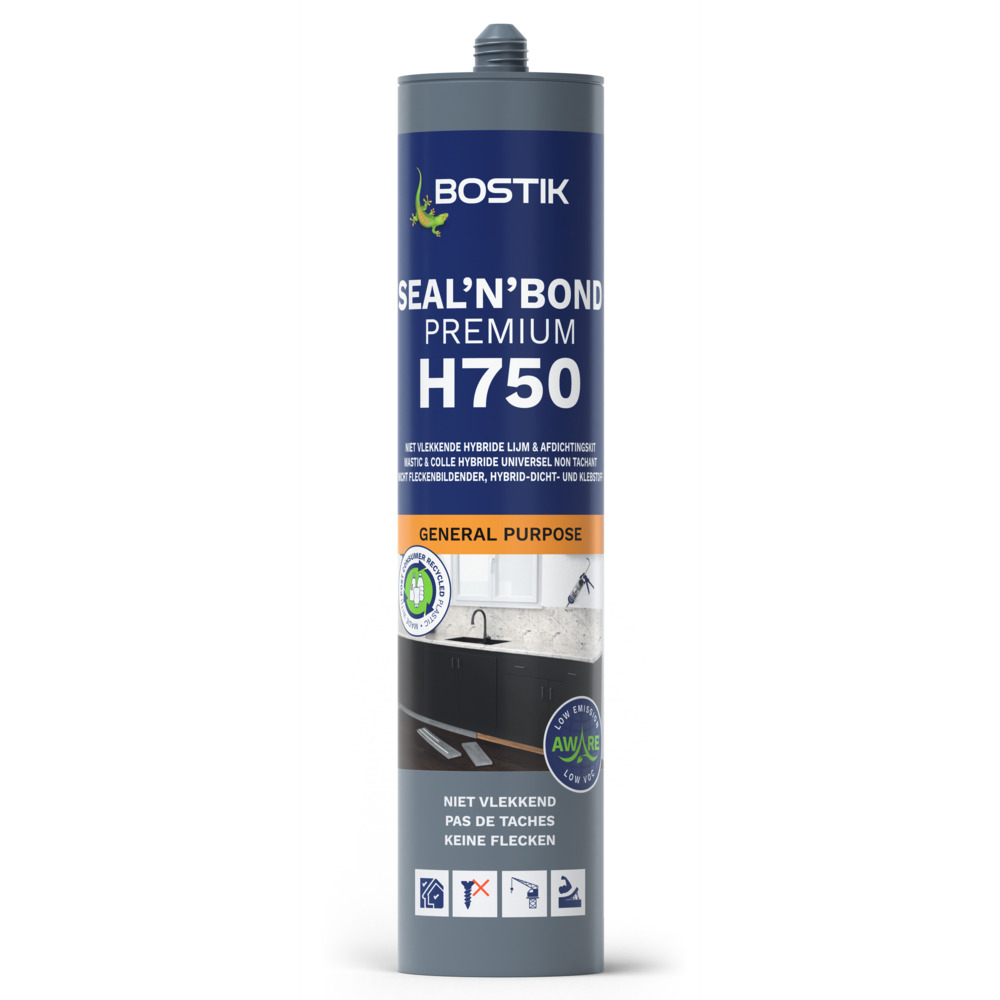 Bostik H750 SealNBond Zwart 290ml