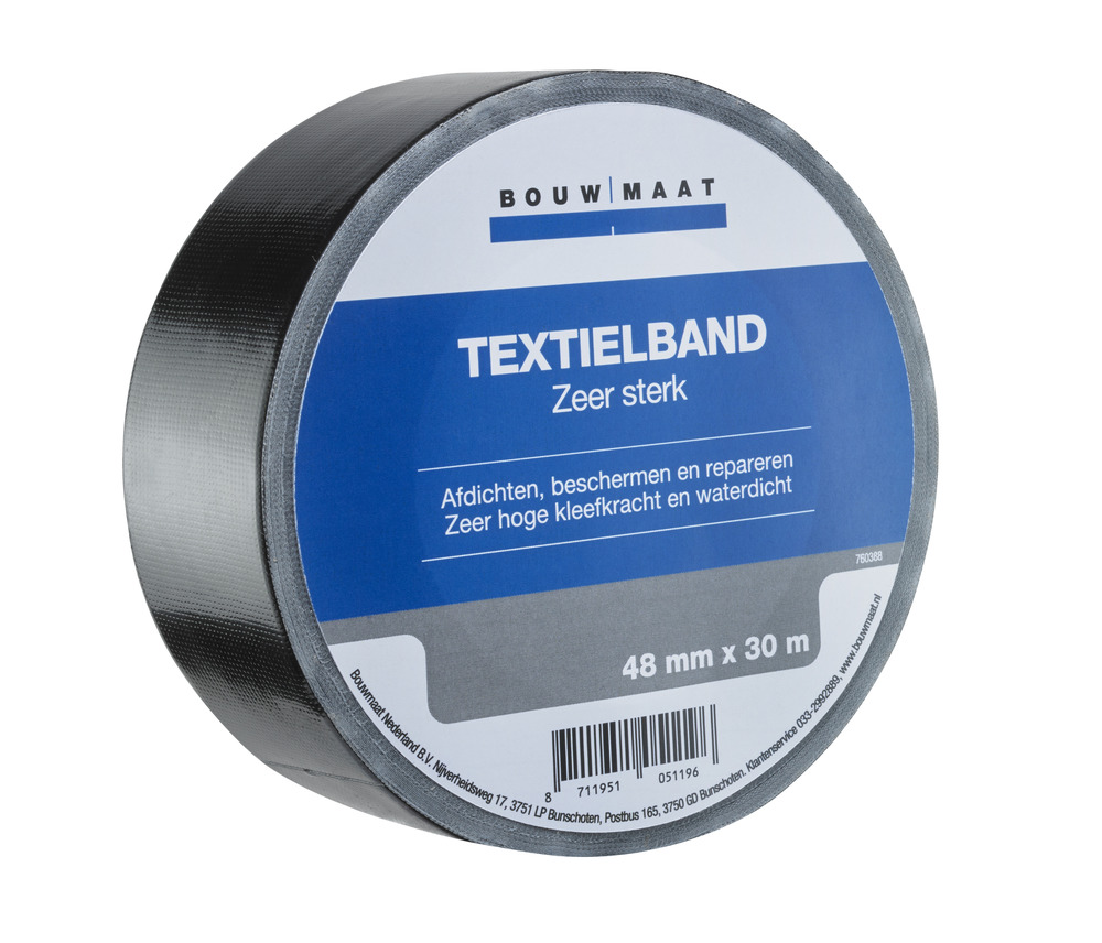 Bouwmaat Textielband Zeer Sterk 48mm x 30m
