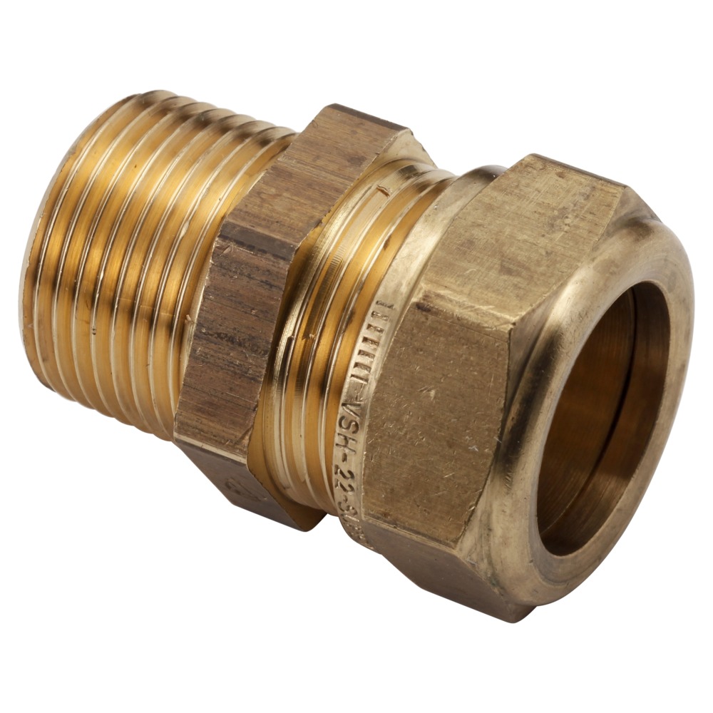 VSH Knel/draad puntstuk 22 mm x 3/4” buitendraad