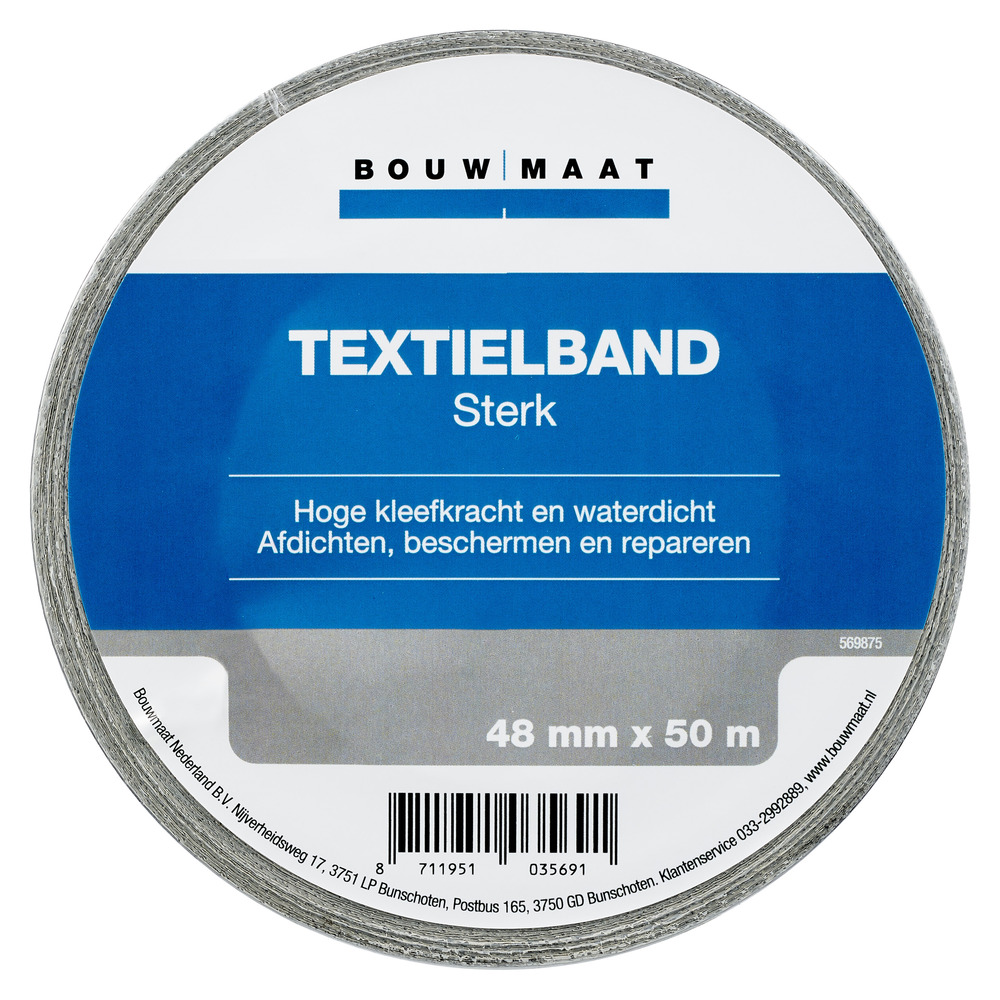 Bouwmaat Textielband Sterk 48mm x 50m
