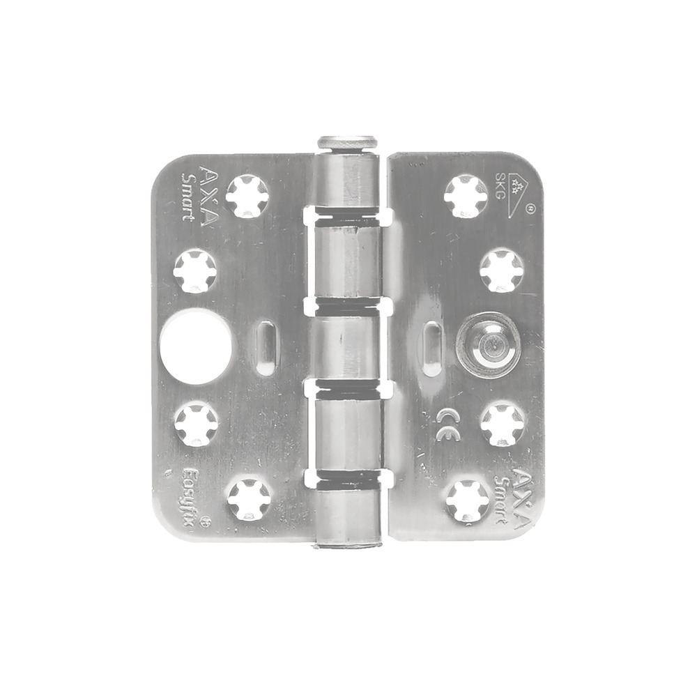 AXA Veiligheidsscharnier Smart Easyfix Ronde Hoek RVS 89x89mm SKG3