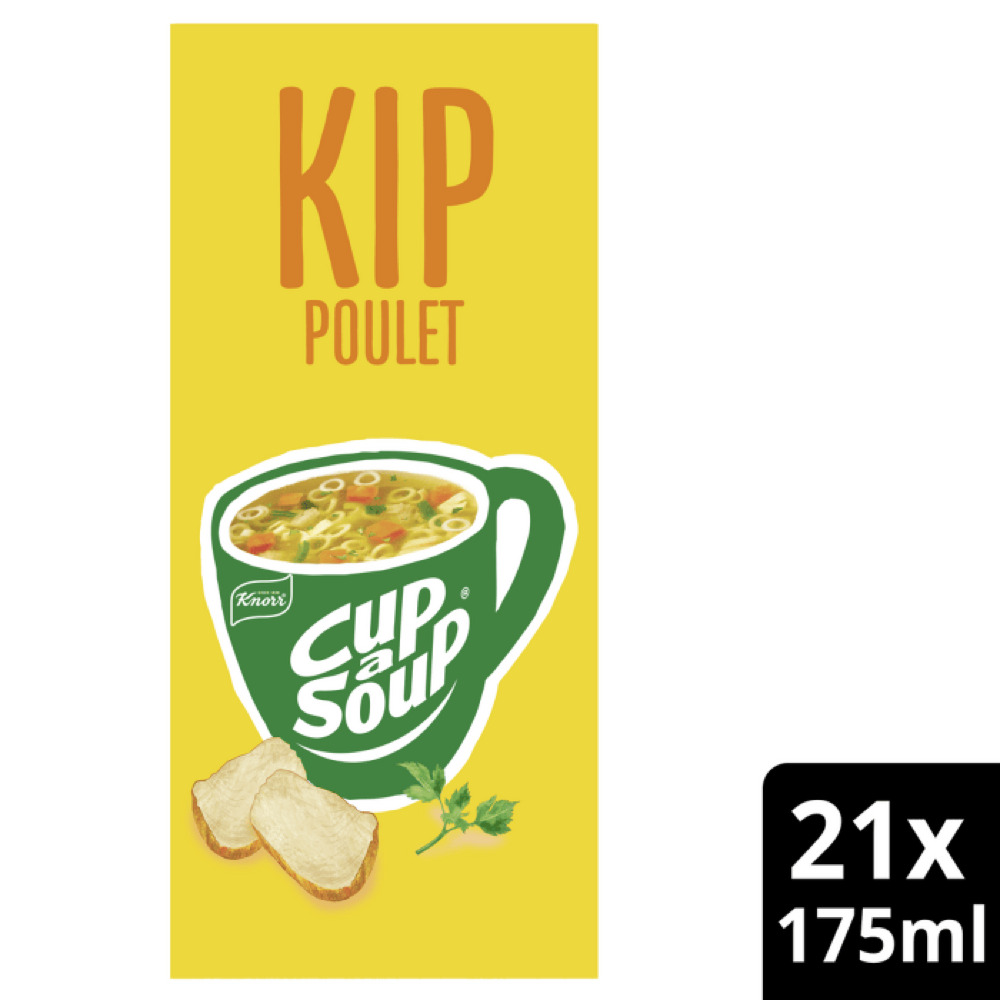 Knorr Cup-a-Soup Soep Kip 21×11 gr, 21 stuks