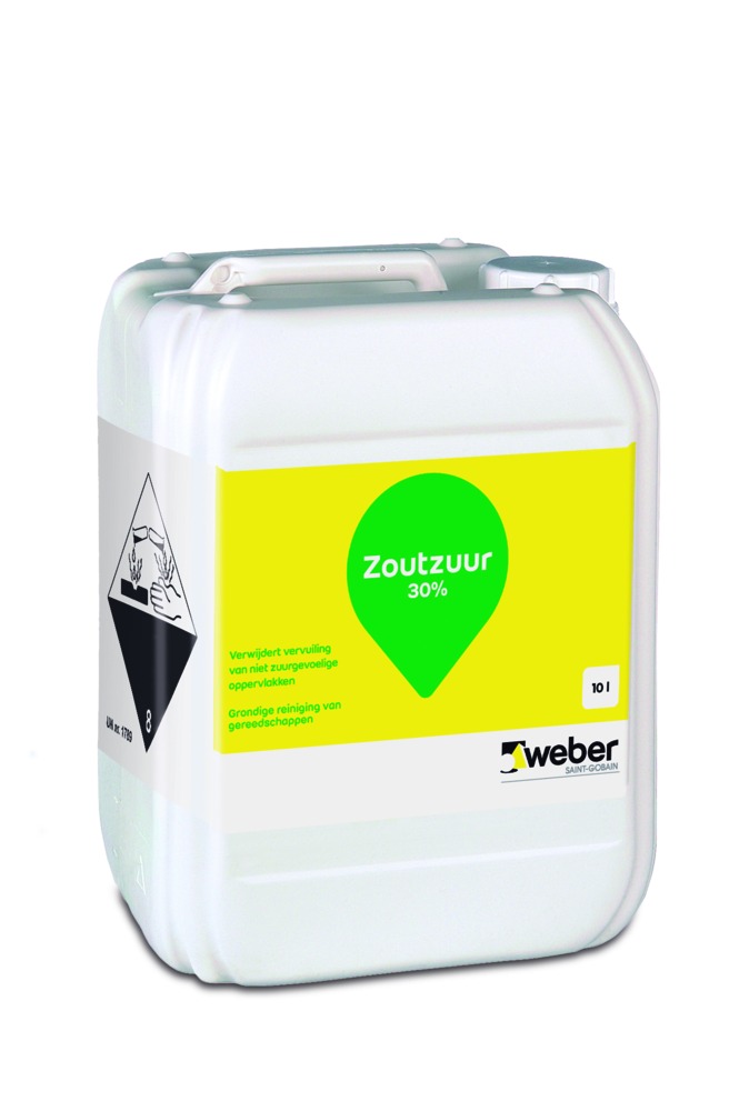 Weber Zoutzuur 30% oplossing transparant 10 liter