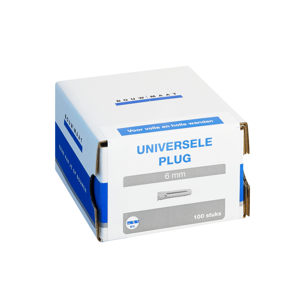 Bouwmaat Plug Universeel 6x30mm 100st