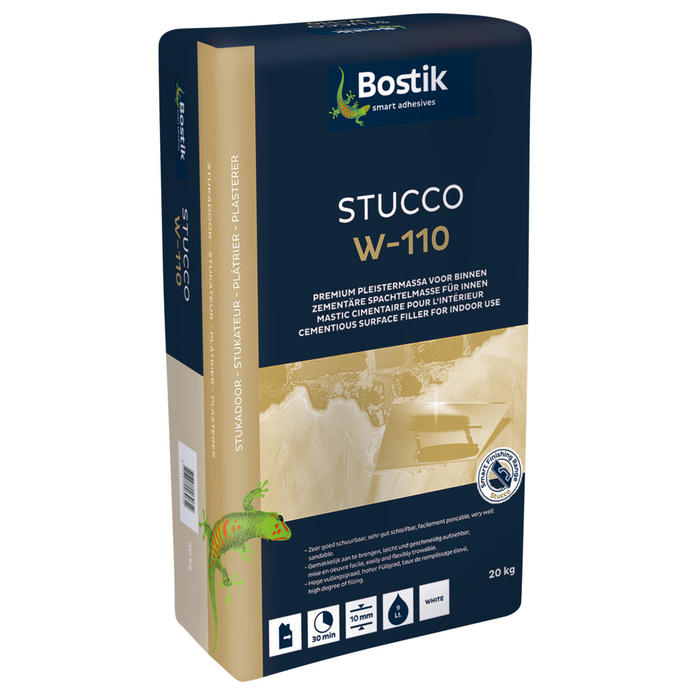 Bostik Pleister Stucco W110 Wit 1-10mm 20kg