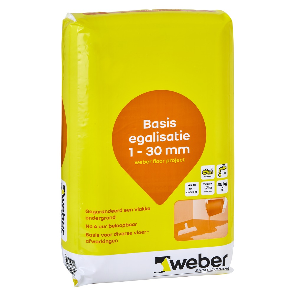 Weber Project Basis Egalisatie 1-30 mm 25kg