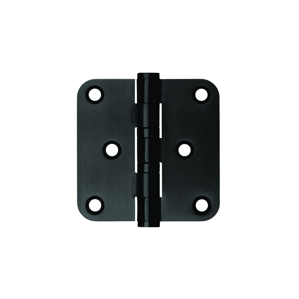 AXA Kogellagerscharnier Afgerond RVS Zwart 76x76mm