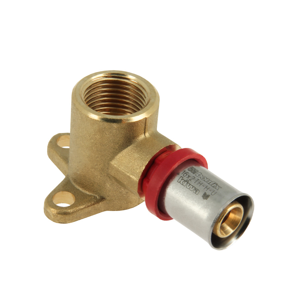 BONFIX Alu-pers Muurplaat 1/2" bi.dr. x16mm H=35mm 40st