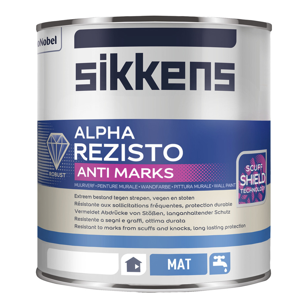Sikkens Muurverf Alpha Rezisto Anti Marks Mat N00 930ml