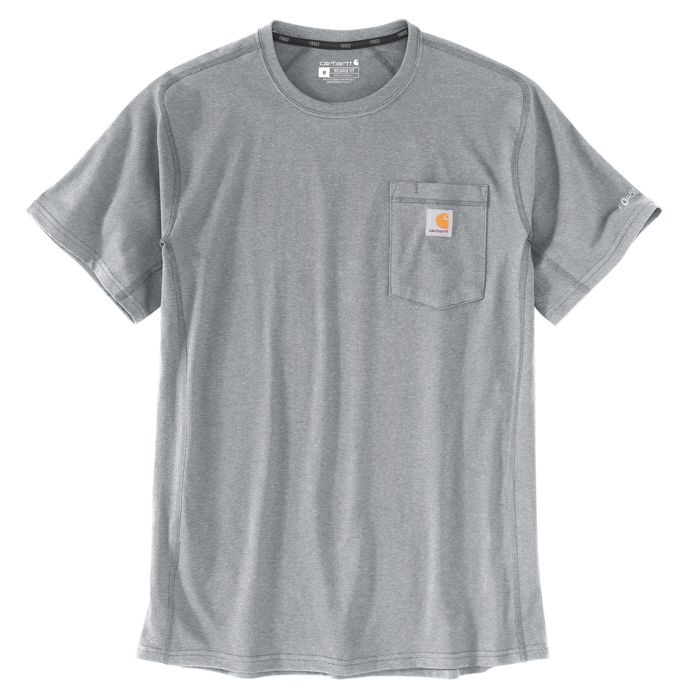 Carhartt Force Pocket S/S T-Shirt Grijs Maat XL