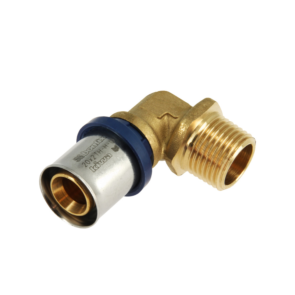 Bonfix Alu-pers Knie 1/2" buitendraad x 20 mm