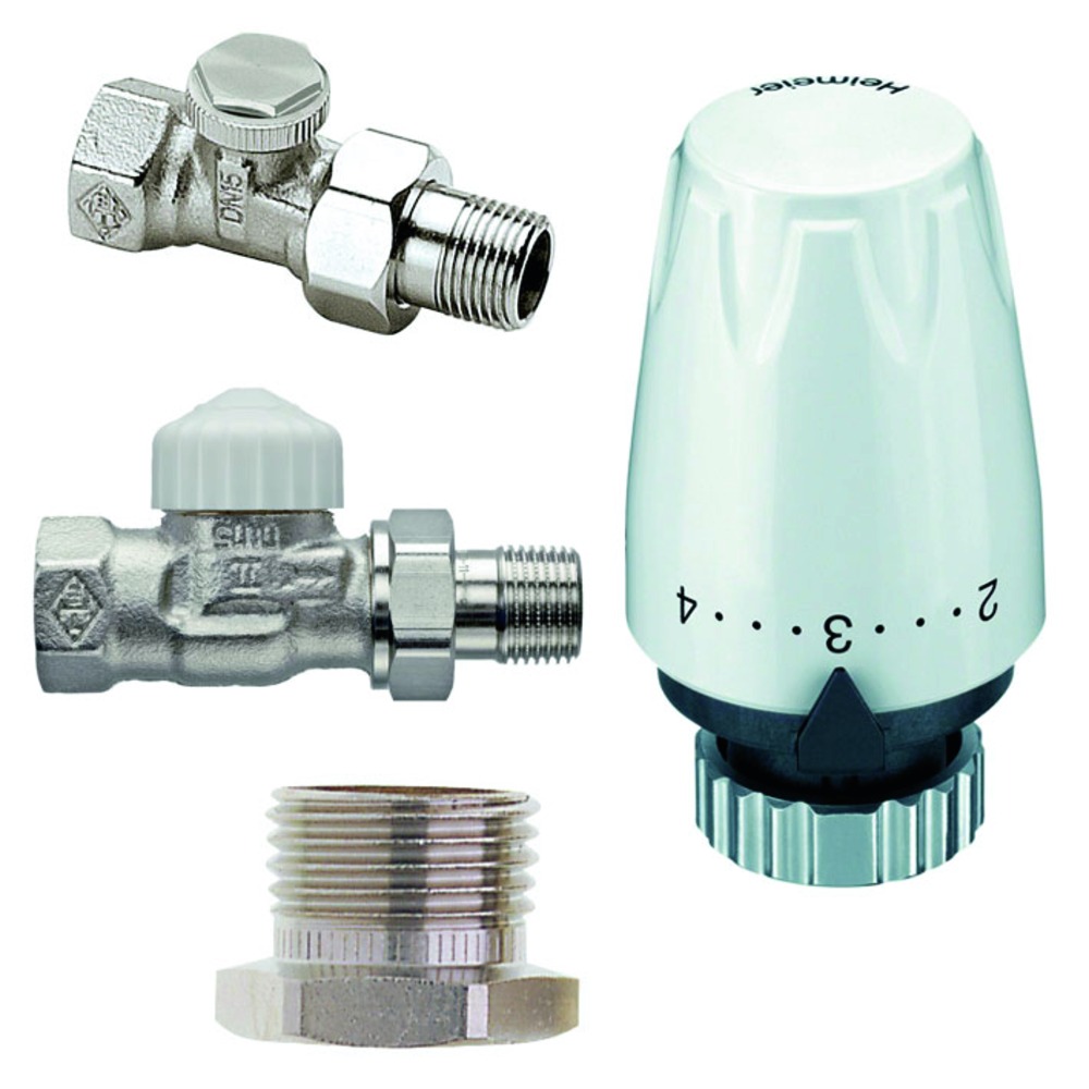Heimeier Radiatoraansluitset Thermostatisch Recht 1/2"