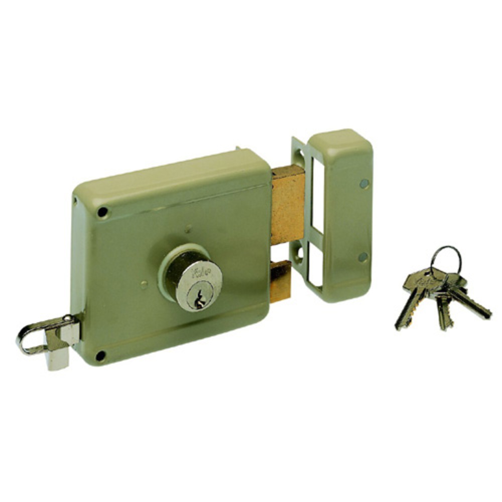 Yale Oplegvoordeurslot 635 Staal Met Vaste Cilinder 50mm Links