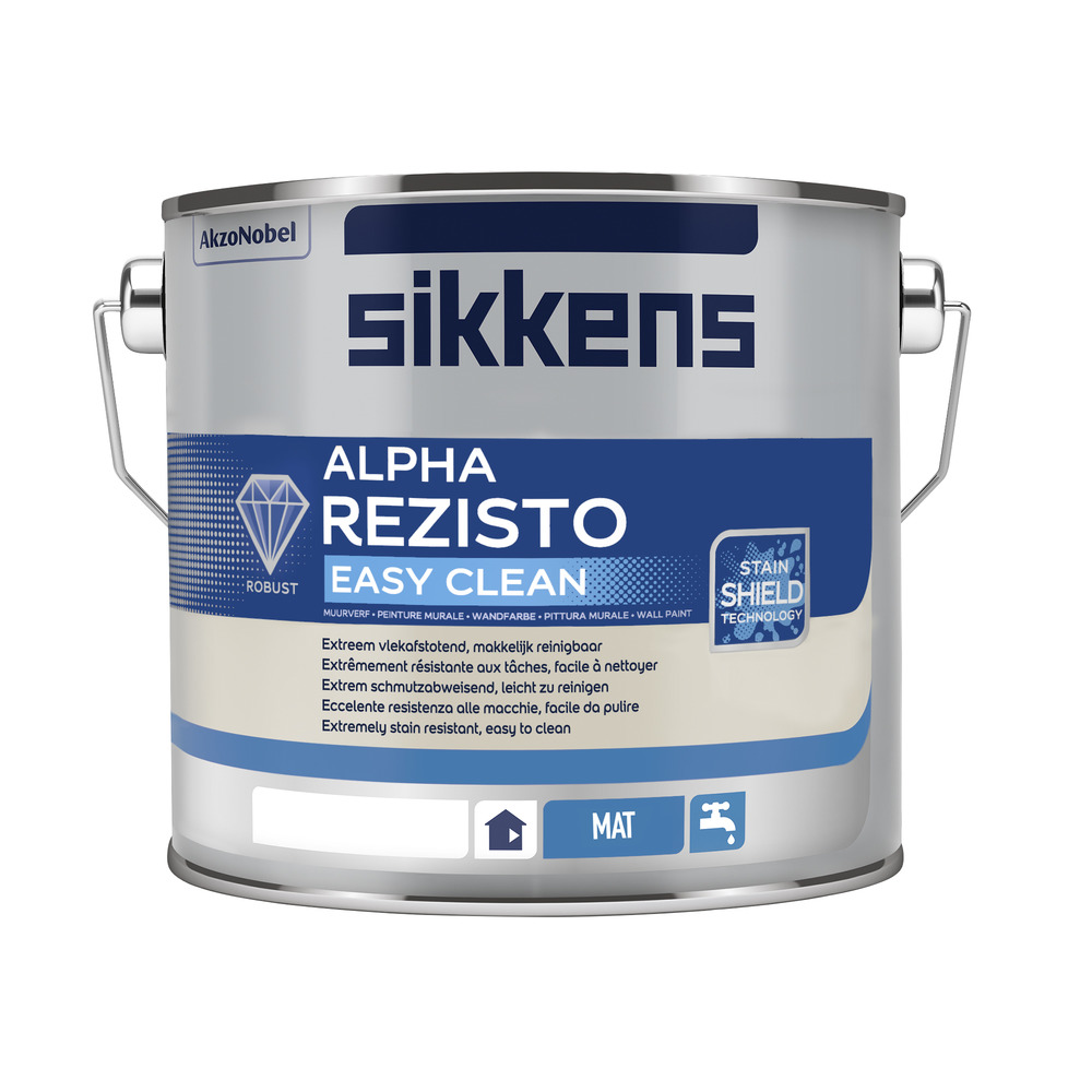 Sikkens Muurverf Alpha Rezisto Easy Clean Mat W05 2,5L