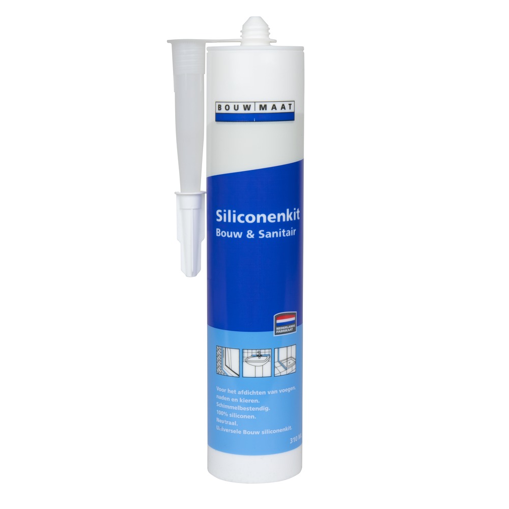 Bouwmaat Siliconenkit Bouw En Sanitair Zilvergrijs 310ml