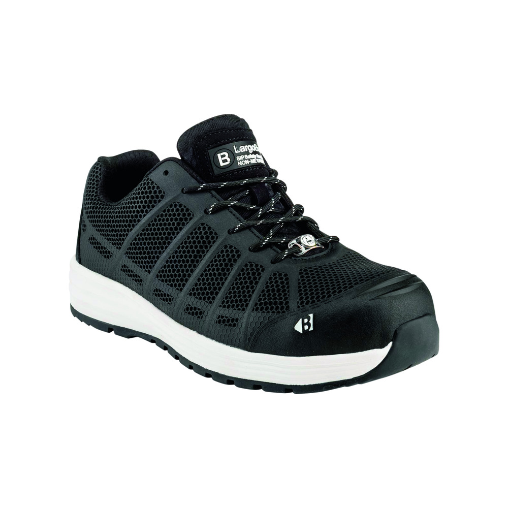 Buckbootz Werksneaker S1P Largobay KEZ Laag Zwart Maat 42
