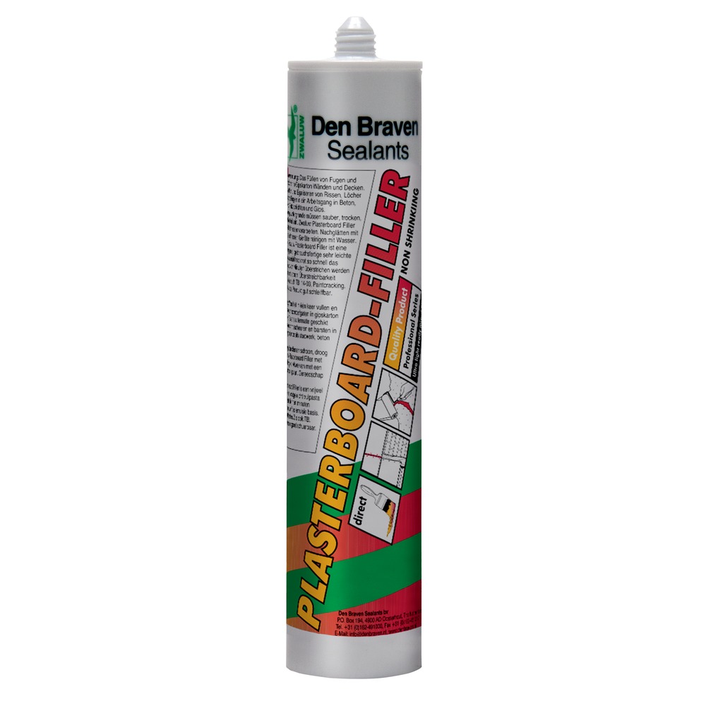 Zwaluw Plasterboard Filler/Gipsplatenvuller Wit 310ml