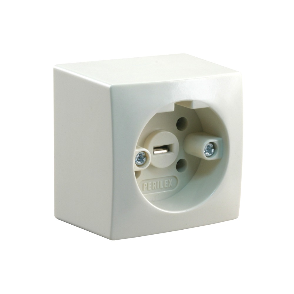 Attema Contactdoos Perilex Opbouw Crème 16A