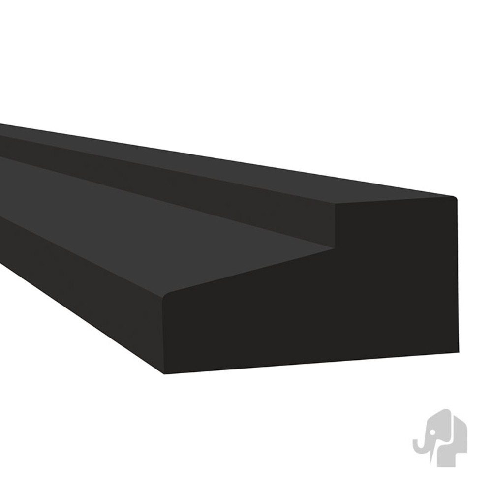 DTS Dorpel Hollodeen Zwart 66x110x1200mm