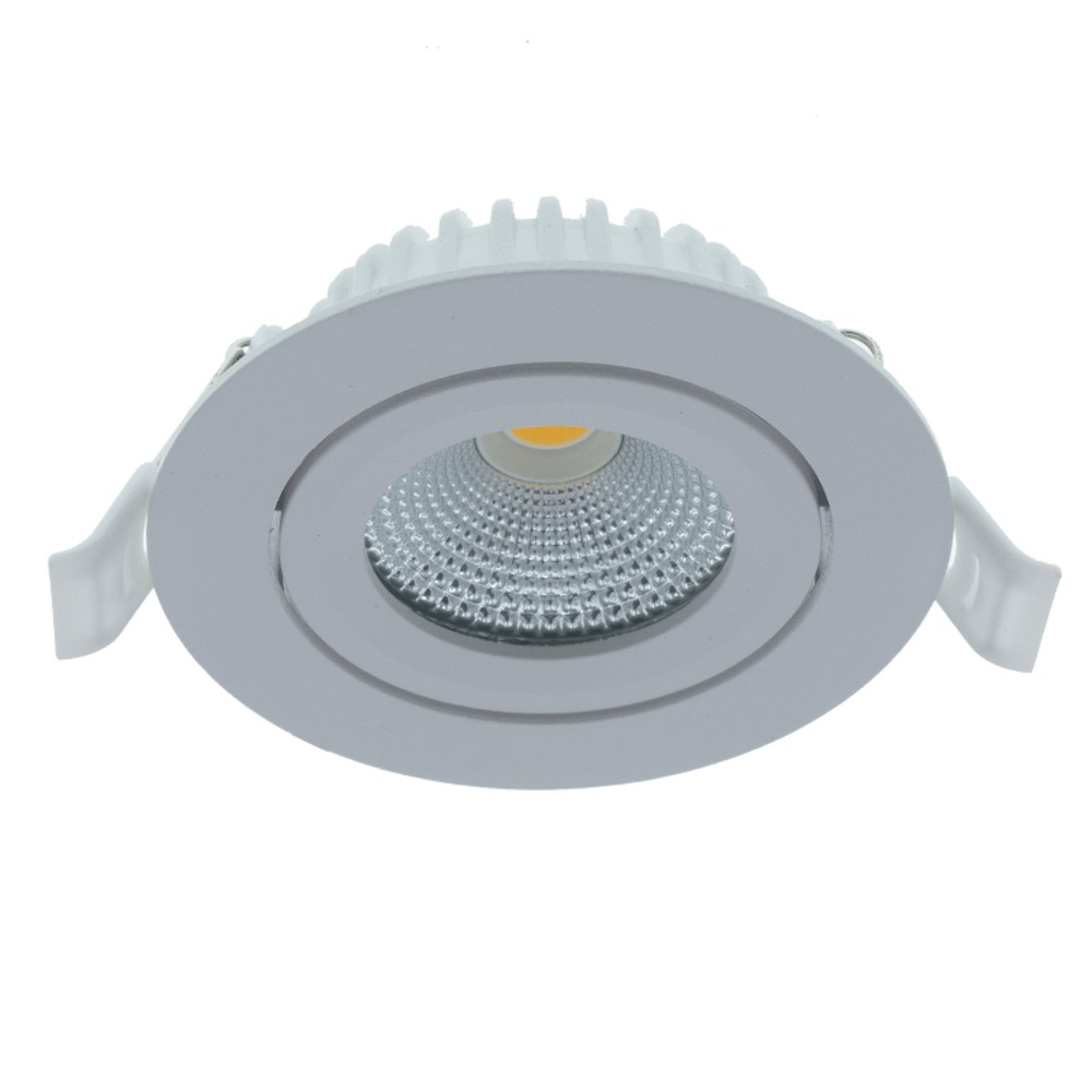 MBL Lighting Inbouwspot Luna DTW Wit Rond 5W Dimbaar Kantelbaar IP44