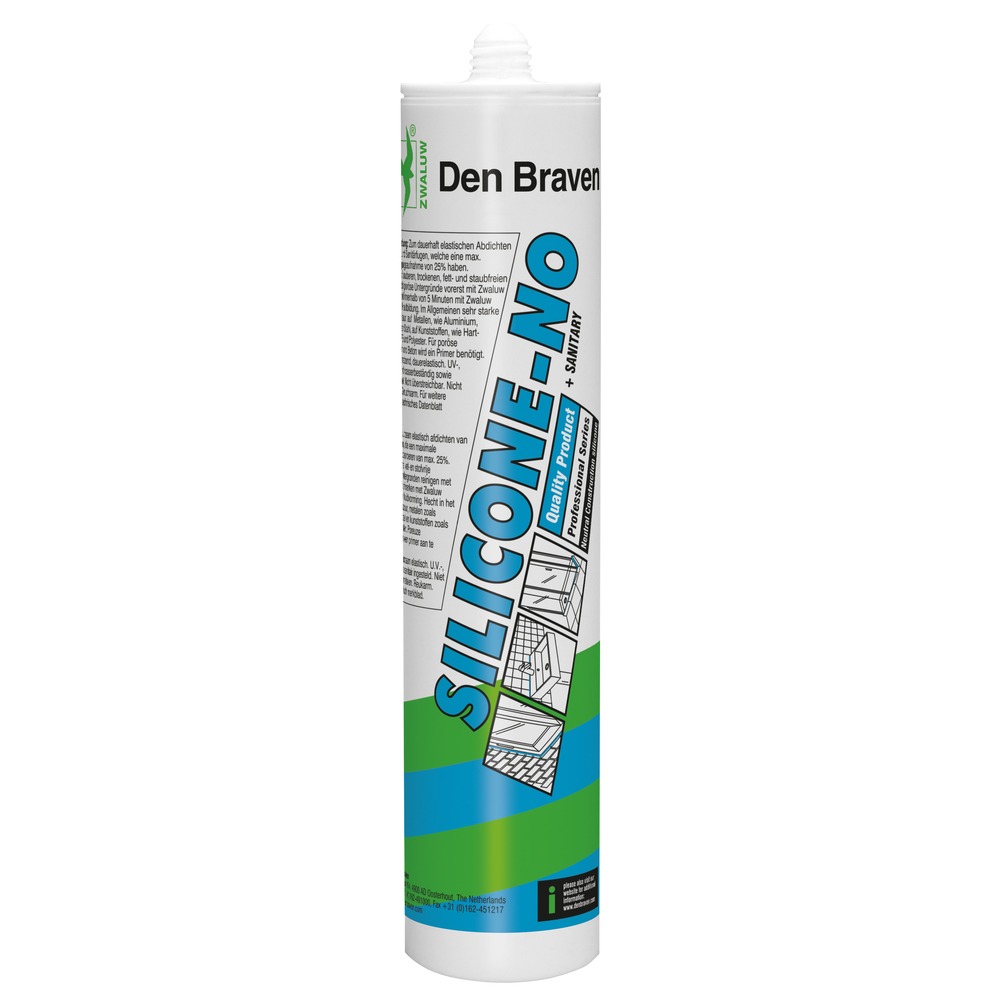 Zwaluw Siliconenkit Silicone-NO Zwart 310ml