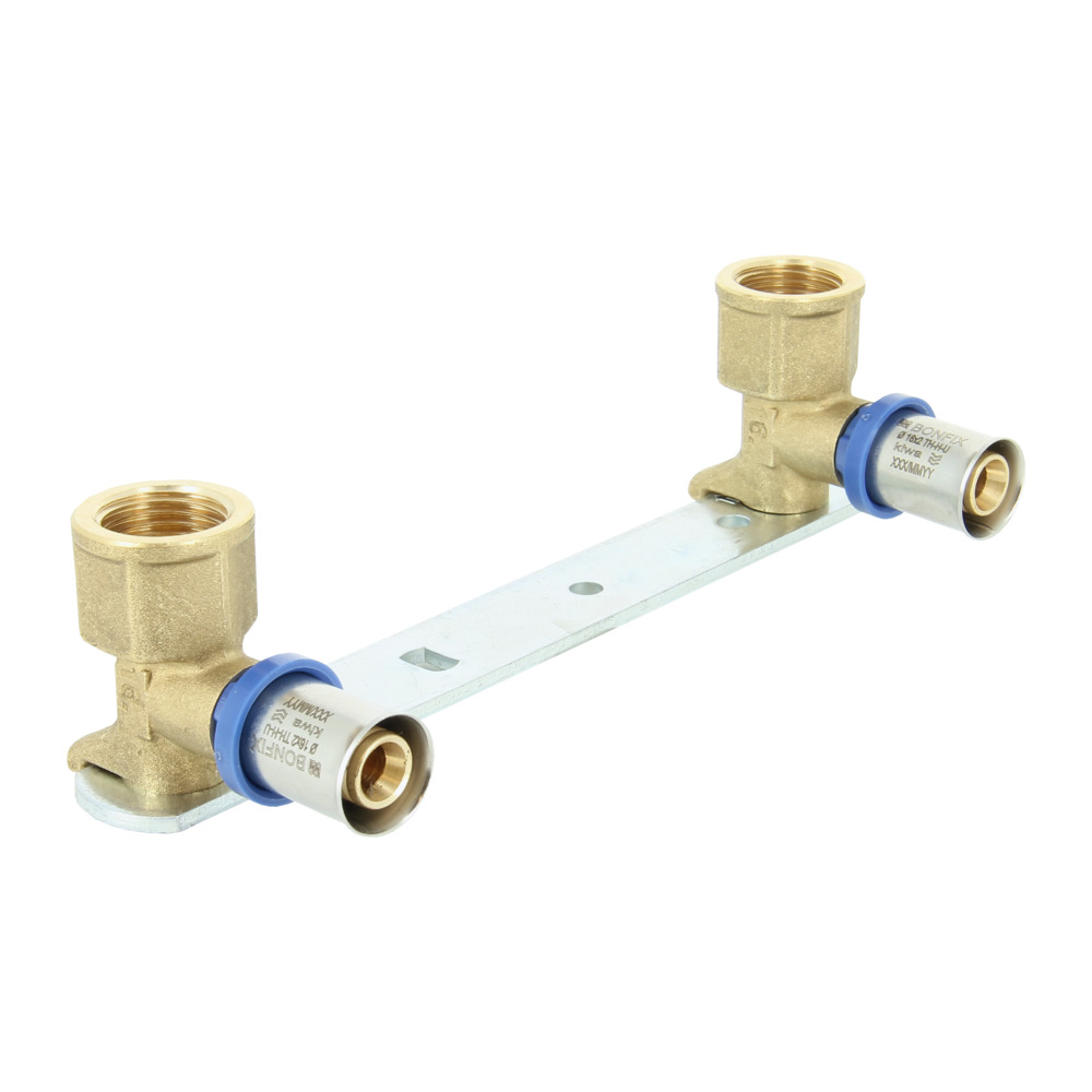 BONFIX Alu-pers Muurplaatbeugel 1/2" bi.dr. x16mm 10st