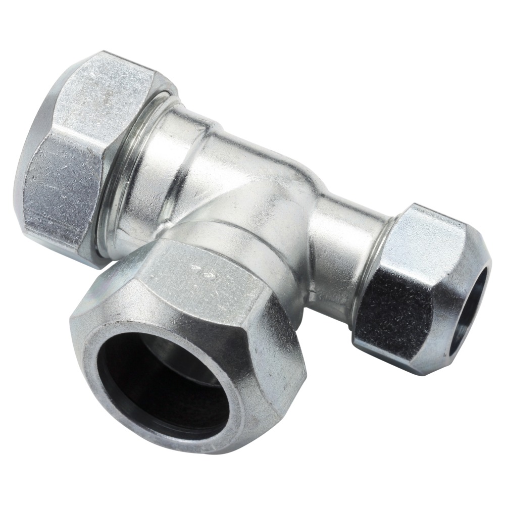 VSH T-Stuk CV Chroom 22x22x15mm