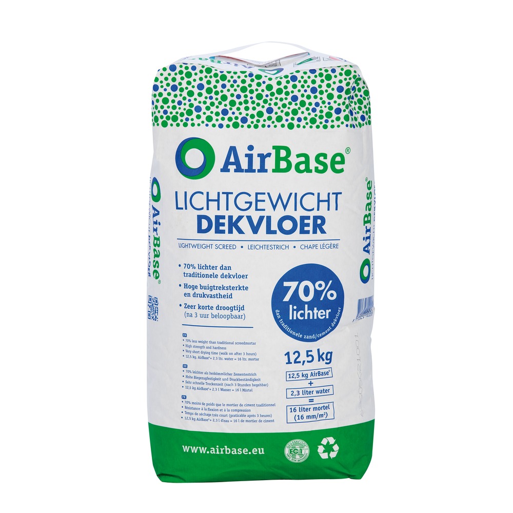 Airbase Lichtgewicht Dekvloer Mortel 12,5kg