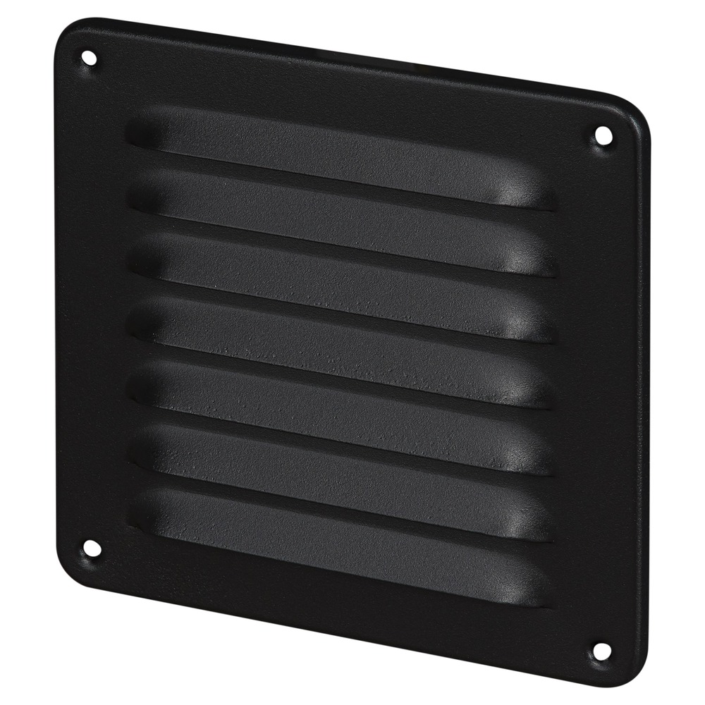Sanivesk Schoepenrooster Aluminium Mat Zwart 155x155mm