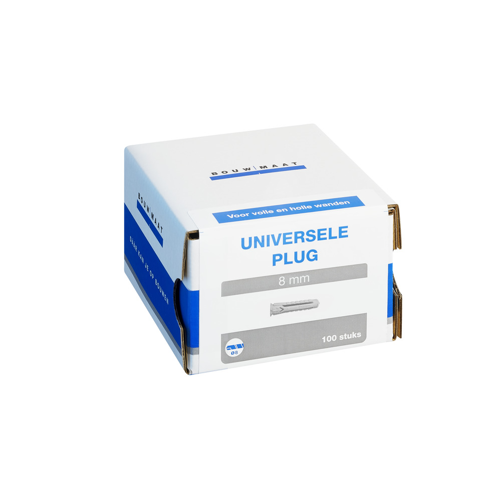 Bouwmaat Plug Universeel 8x40mm 100st