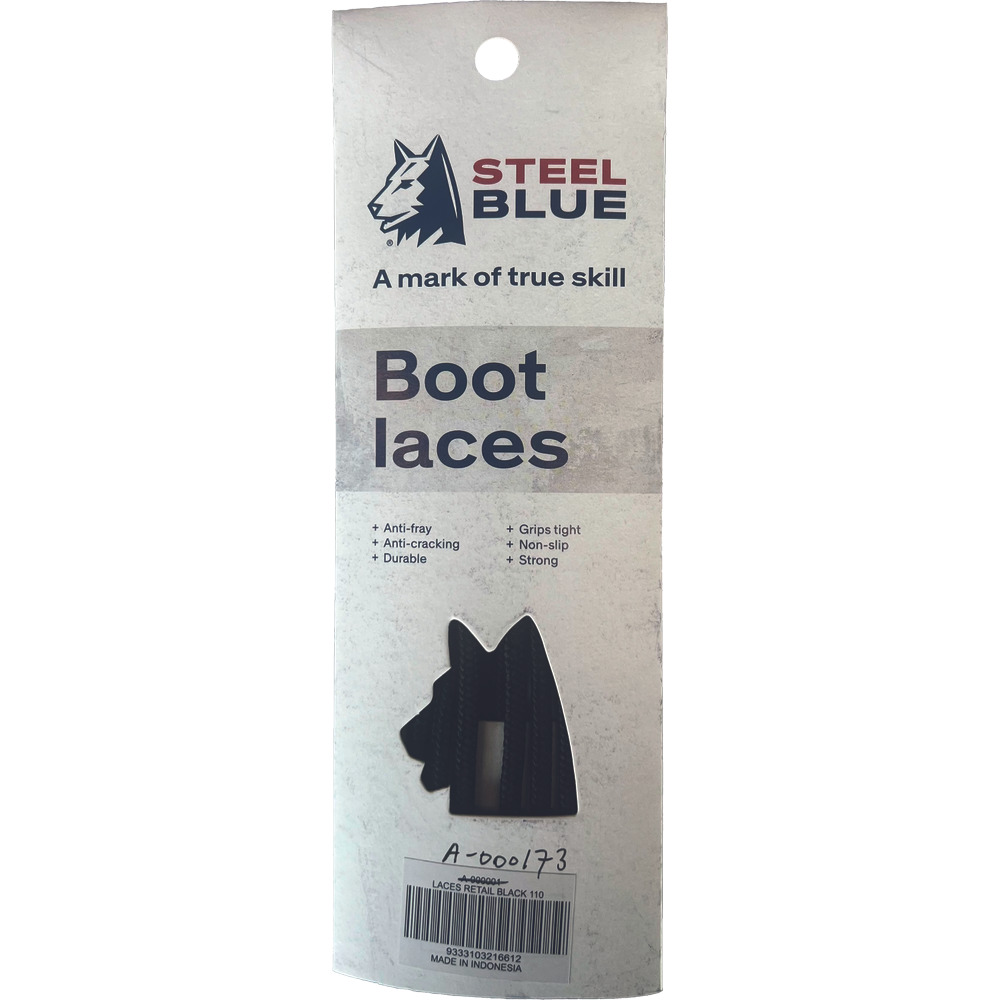 Steel Blue Veter 110cm Zwart 1 Paar