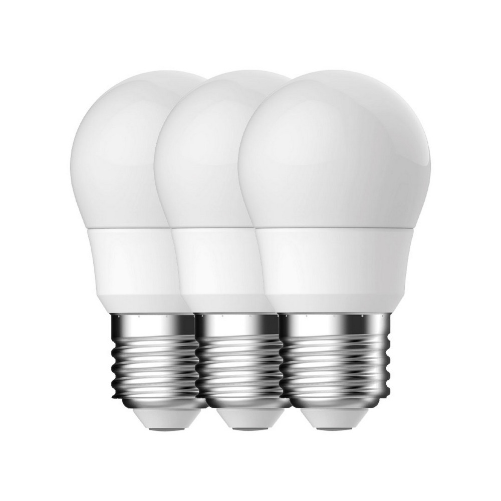 Energetic Led Lamp Bulb E27 SMD G45 4,9W 470LM 2700K Frosted – 3-Pack