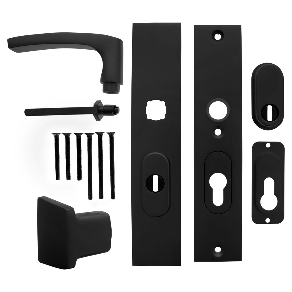 StarX Veiligheidsbeslag Duwer/Kruk/Langschild PC55/72 SKG3 Aluminium Zwart