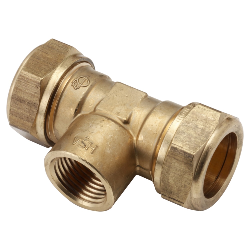 VSH Knel/draad T-stuk 22 mm x 1/2” binnendraad x 22 mm