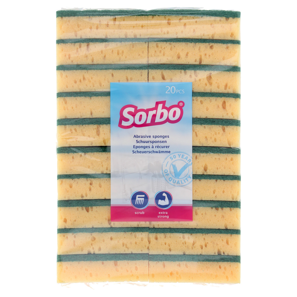 Sorbo schuursponsen zware kwaliteit 20 stuks