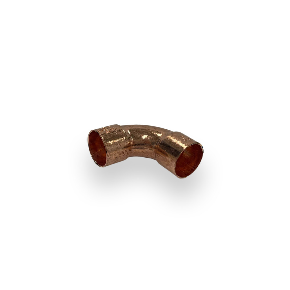 Bocht roodkoper 15 x 15 mm 90° – 2 stuks