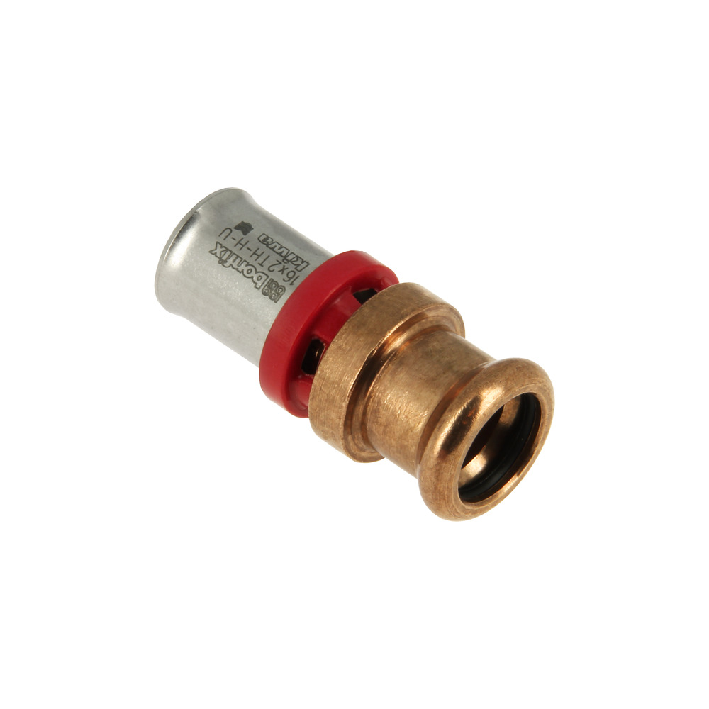 BONFIX Alu-pers rechte koppeling 20 x 22 mm M press