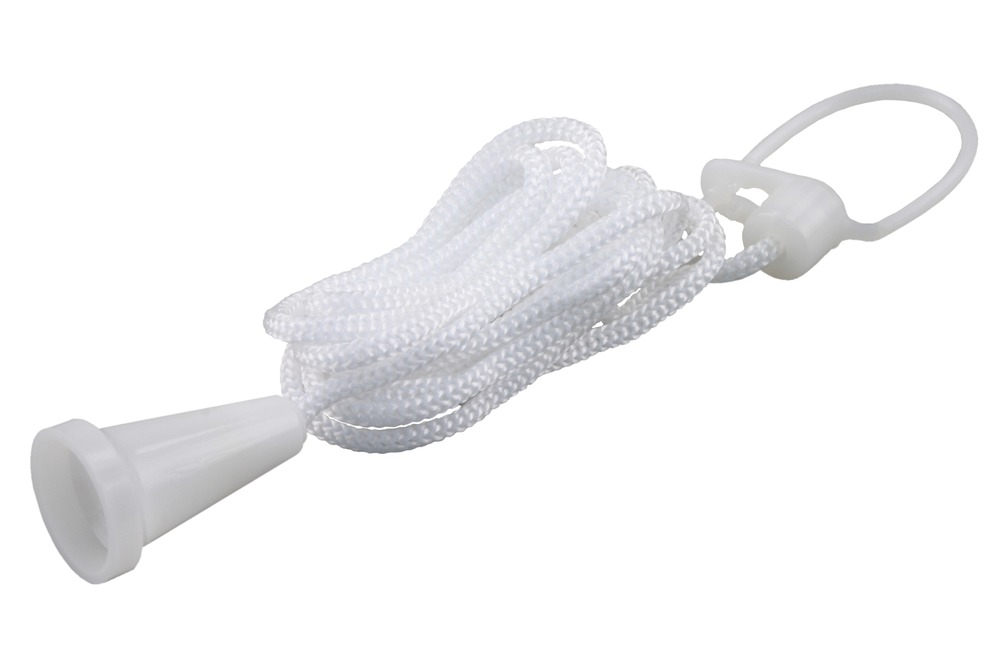 Q-Link Trekkoord Reflecterende Knop Wit 145cm