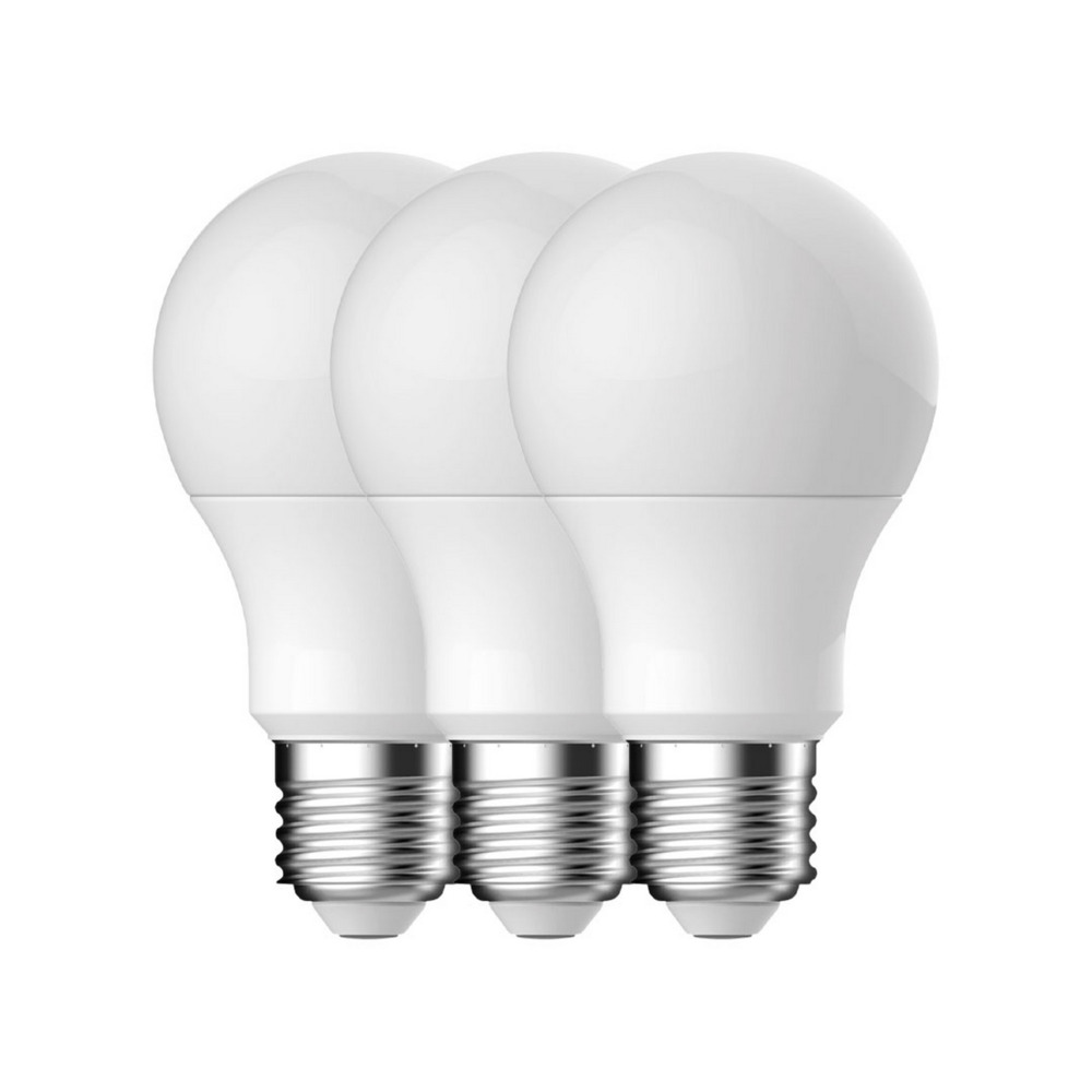 Energetic Led Lamp Bulb E27 SMD A60 8,6W 806LM 2700K Frosted – 3-Pack