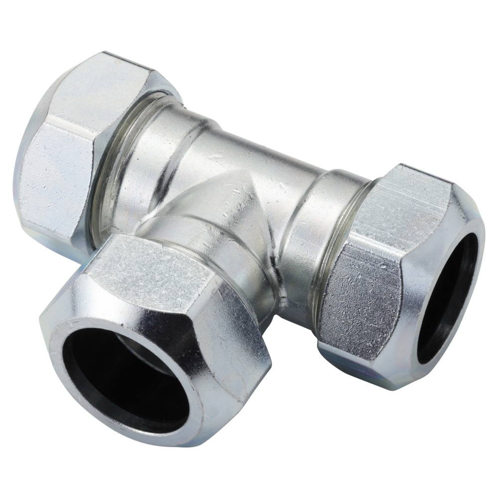 VSH T-Stuk CV Chroom 22x22x22mm 2st