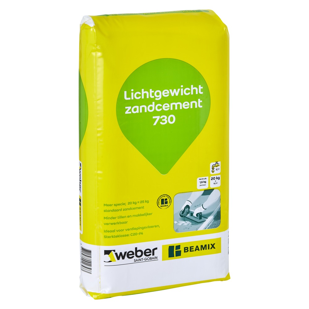 Weber Beamix Lichtgewicht Zandcement 730 20kg